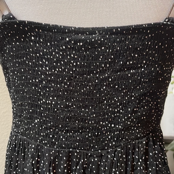 Chic Black Dress with White Dots Sz: L - Picture 8 of 9